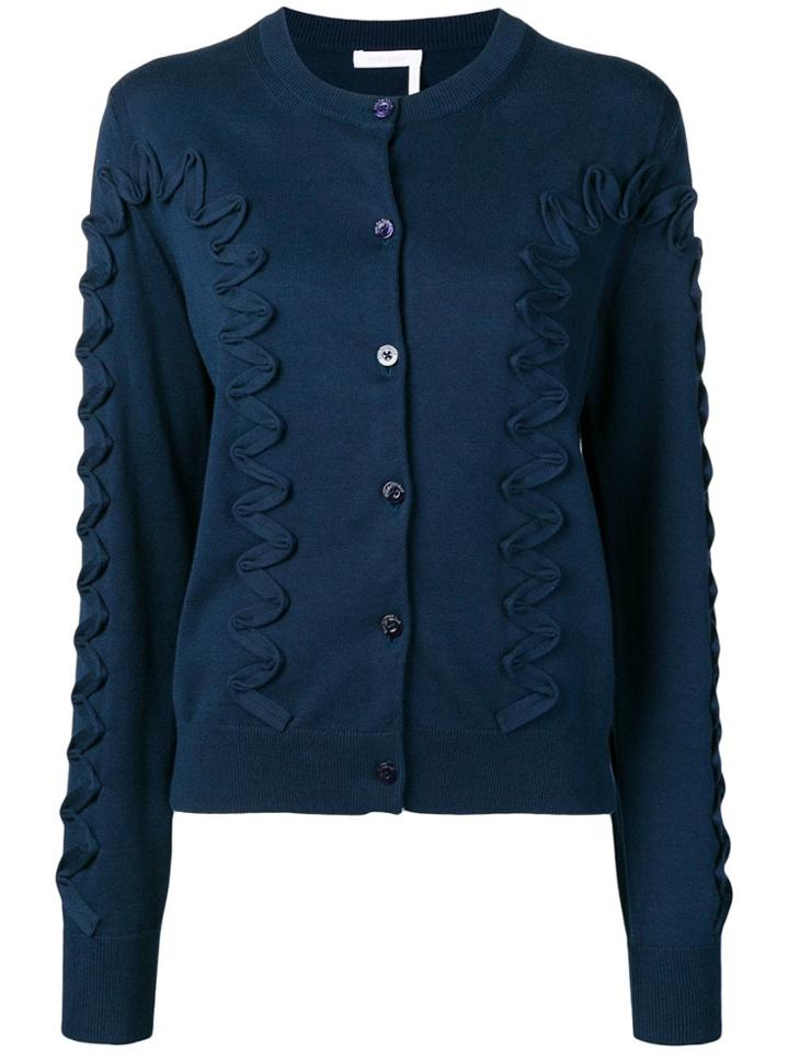 See By Chloé Appliqué Detail Cardigan - Blue