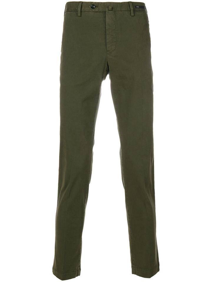 Pt01 - Classic Chinos - Men - Cotton - 50, Green, Cotton
