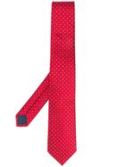Lanvin Jacquard Polka Dot Necktie - Red