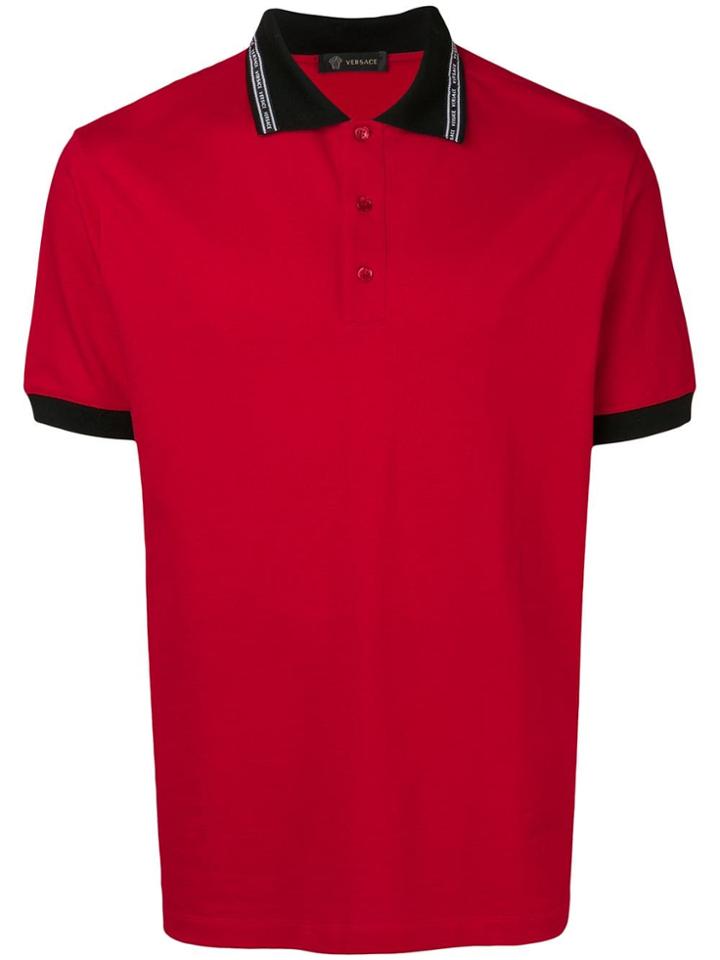 Versace Short-sleeve Polo Shirt - Red