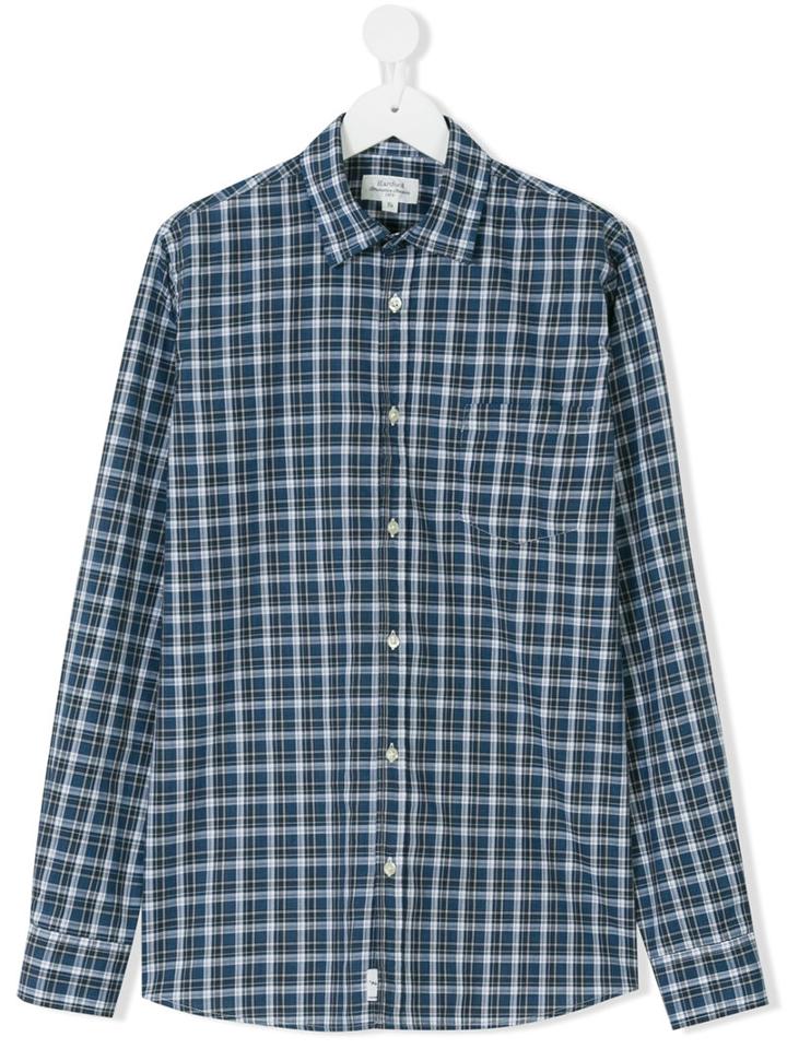 Hartford Kids - Checked Shirt - Kids - Cotton - 14 Yrs, Boy's, Blue
