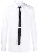 Neil Barrett Contrasting Tie Shirt - White