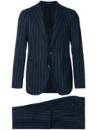 Tagliatore Classic Pinstripe Suit - Blue