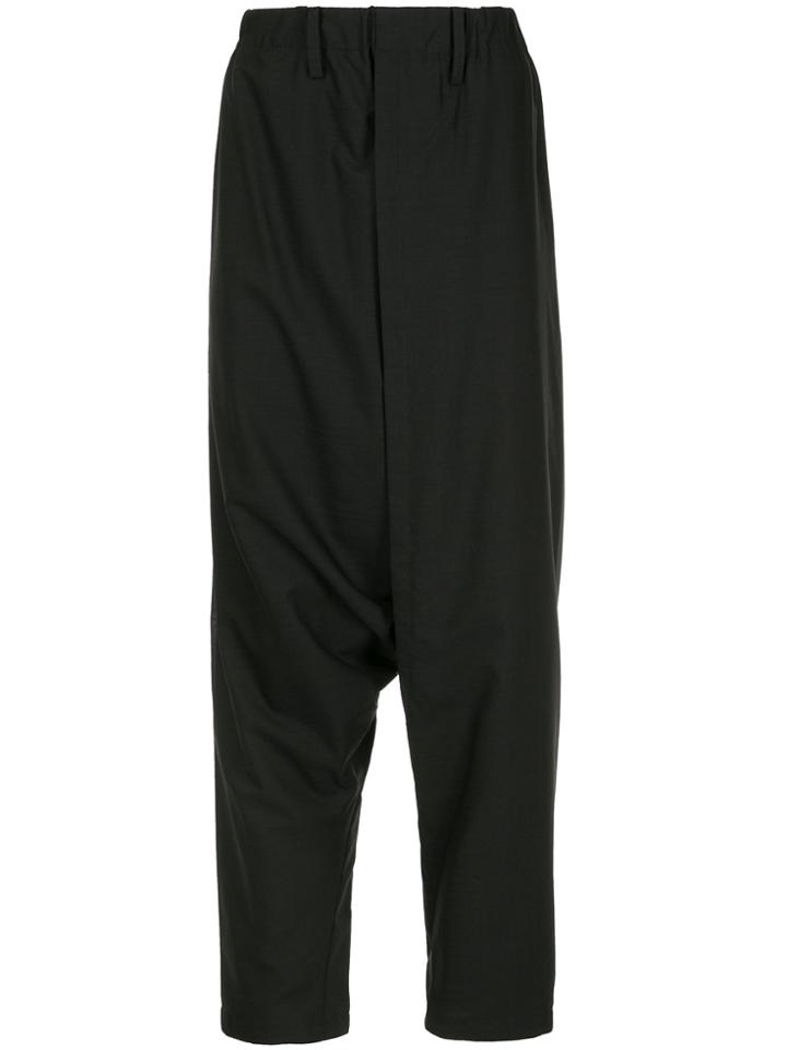Issey Miyake Men Loose Fit Trousers - Black