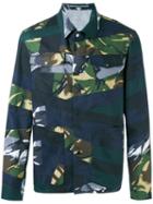 Kenzo Broken Camo Workwear Jacket, Men's, Size: Medium, Blue, Cotton