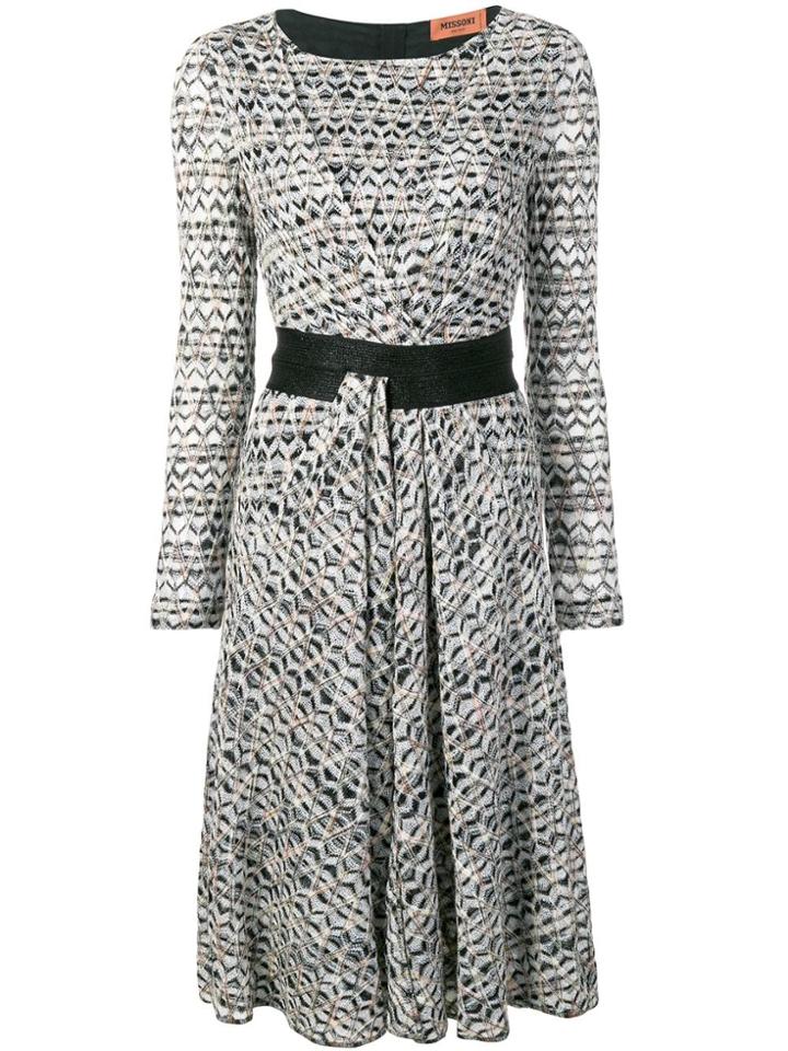 Missoni Zig-zag Knitted Dress - Black