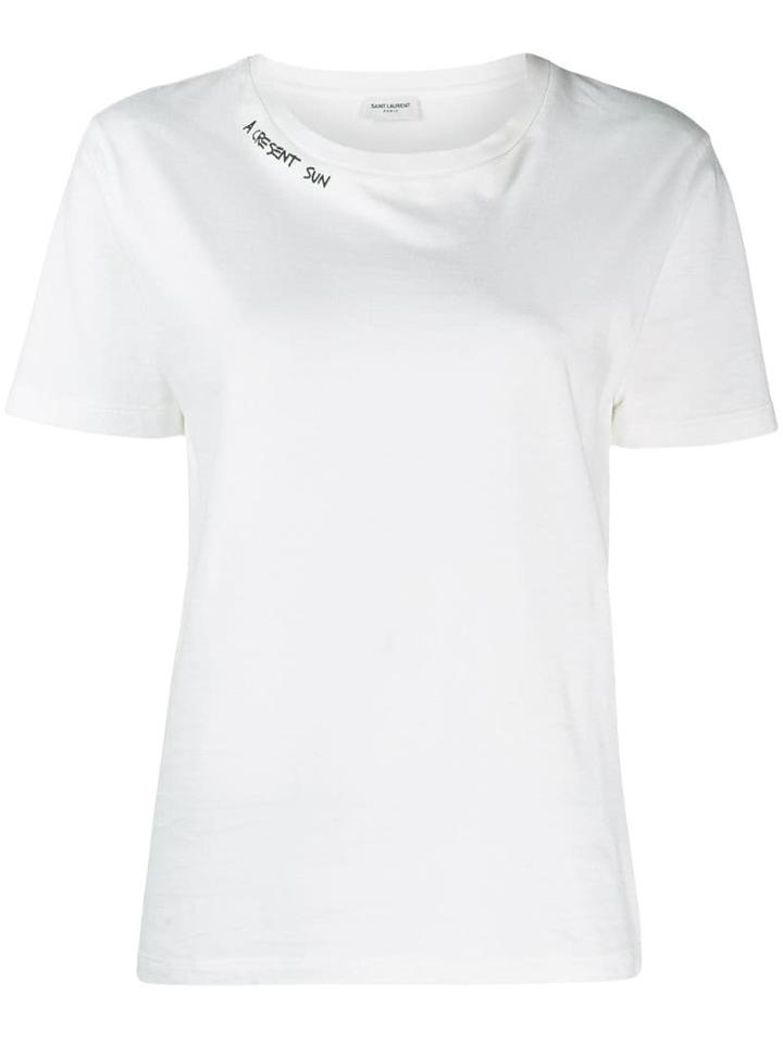 Saint Laurent Logo T-shirt - 9744 White