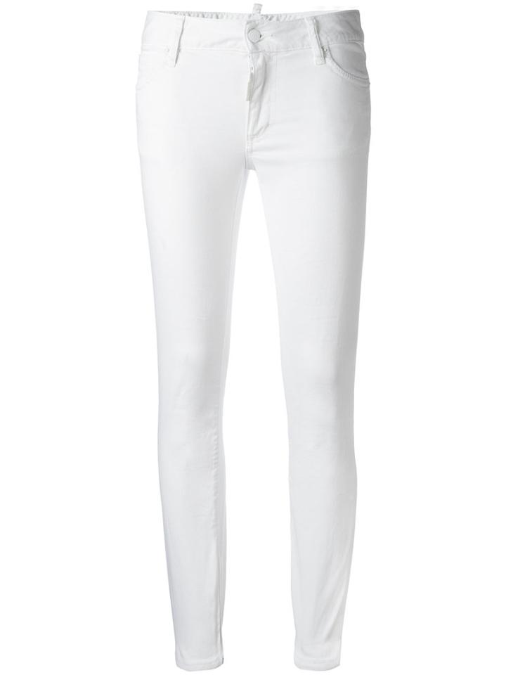 Dsquared2 - Twiggy Skinny Jeans - Women - Cotton/polyester/spandex/elastane - 40, White, Cotton/polyester/spandex/elastane