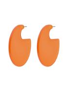 Marni Orange Disco Acrylic Earrings - Yellow