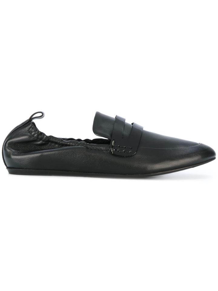 Lanvin Elasticated Loafers - Black