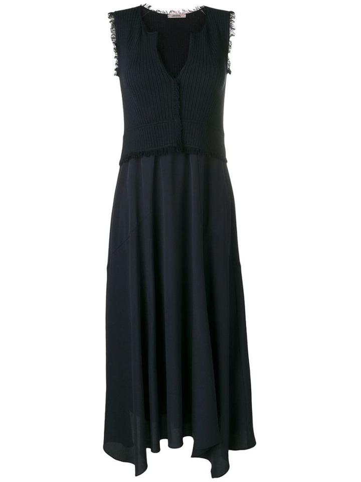 Dorothee Schumacher Asymmetric Hem Dress - Blue