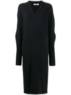 Circus Hotel V-neck Sweater Dress - Black