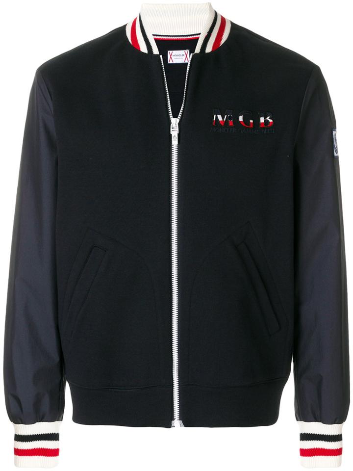 Moncler Panelled Bomber Jacket - Blue