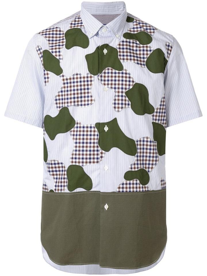 Junya Watanabe Man Mixed Print Shirt - White