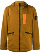 Stone Island - Hooded Waterproof Jacket - Men - Cotton/polyamide/polymethyl Methacrylate - Xl, Yellow/orange, Cotton/polyamide/polymethyl Methacrylate