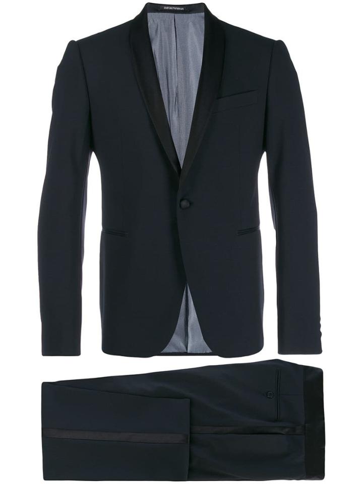 Emporio Armani Shawl Lapel Dinner Suit - Blue