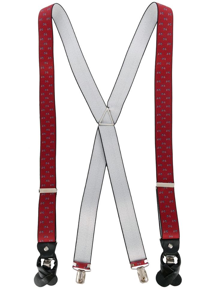 Fefè Cycle Pattern Bracces - Red