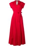 Max Mara Studio Slim Fit Tie Dress - Red