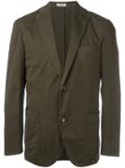 Boglioli Button Blazer, Men's, Size: 50, Green, Cotton/spandex/elastane/cupro