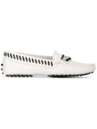 Tod's Contrast Stitch Driving Shoes