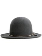 Kijima Takayuki Bowler Chain Trim Hat, Men's, Size: 59, Grey, Rabbit Felt