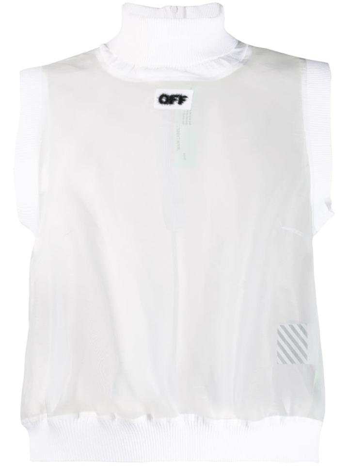 Off-white Turtleneck Top
