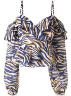 Suboo Into The Wilds Off Shoulder Top - Blue