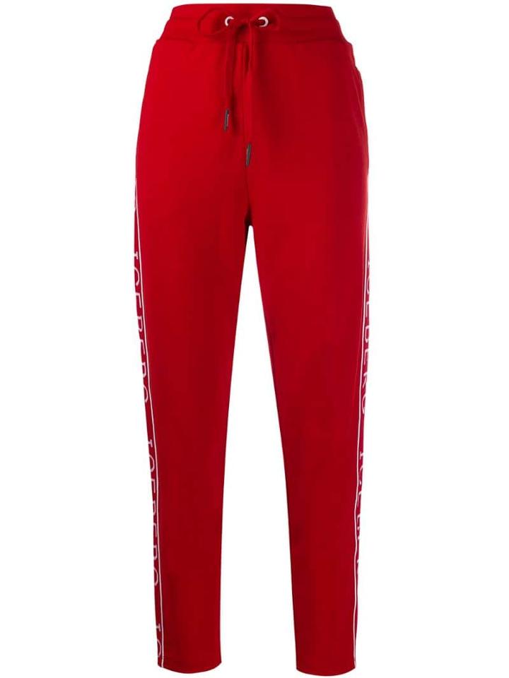 Iceberg Logo Tape Track Pants - Red