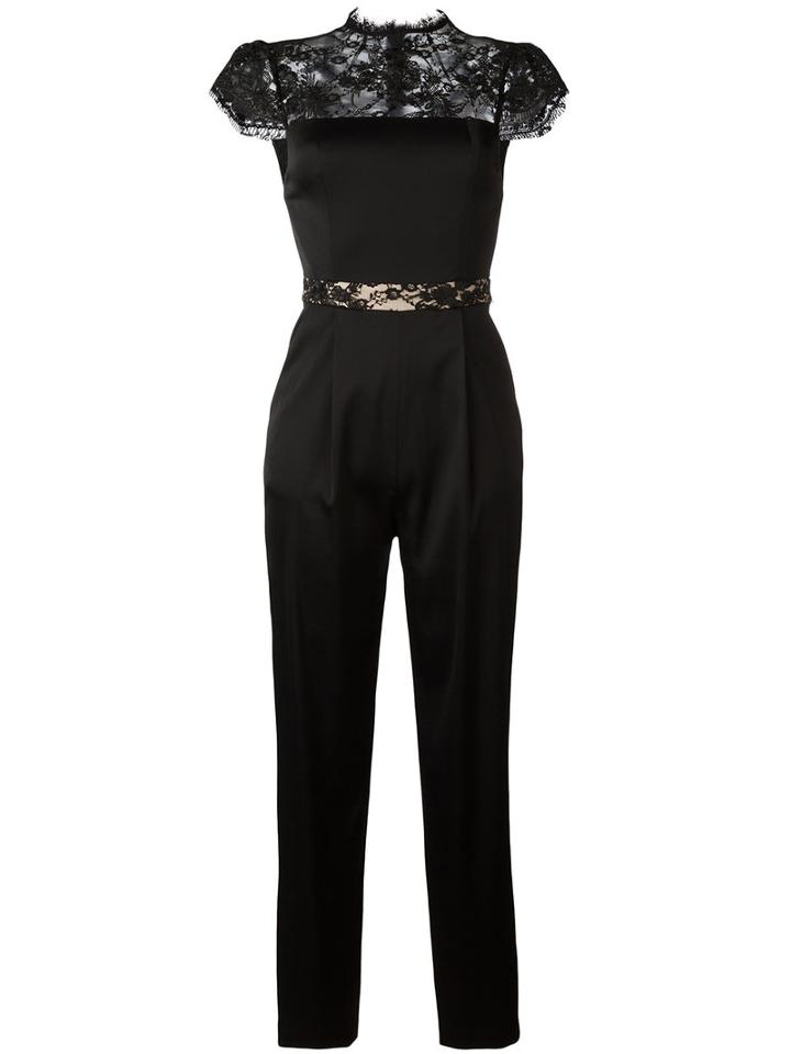 Alice+olivia Rosalia Jumpsuit, Women's, Size: 8, Black, Polyester/spandex/elastane/viscose