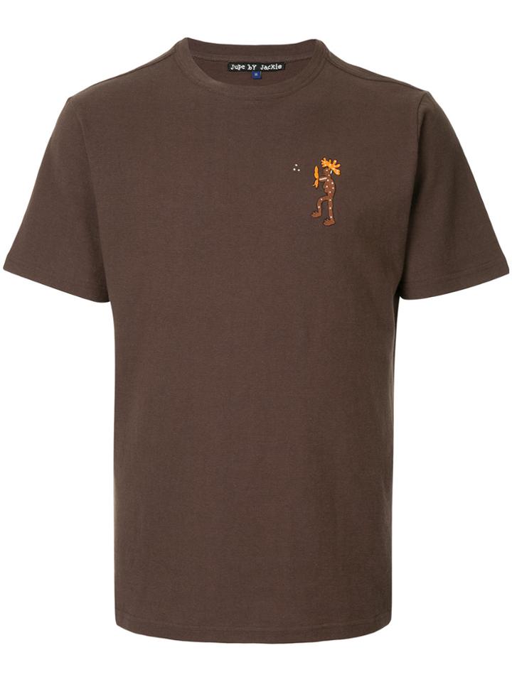 Jupe By Jackie Embroidered Chest Detail T-shirt - Brown