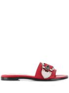 Alexander Mcqueen Buckle Sandals - Red