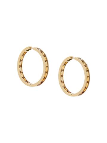 Daou 18kt Gold Citrine Golden Hoop Earrings