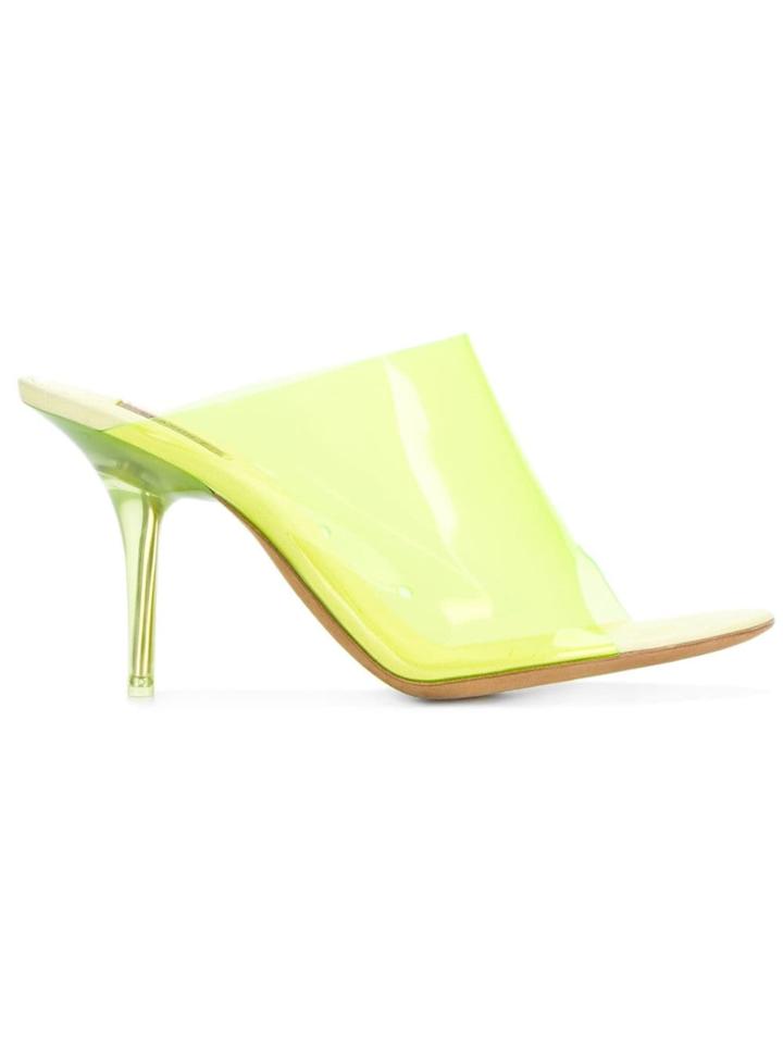 Yeezy Open Toe Mules - Yellow & Orange