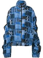 Y / Project Patchwork Oversized Bomber Jacket - Blue