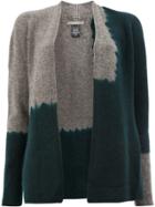 Suzusan Two-tone Cardigan - Green