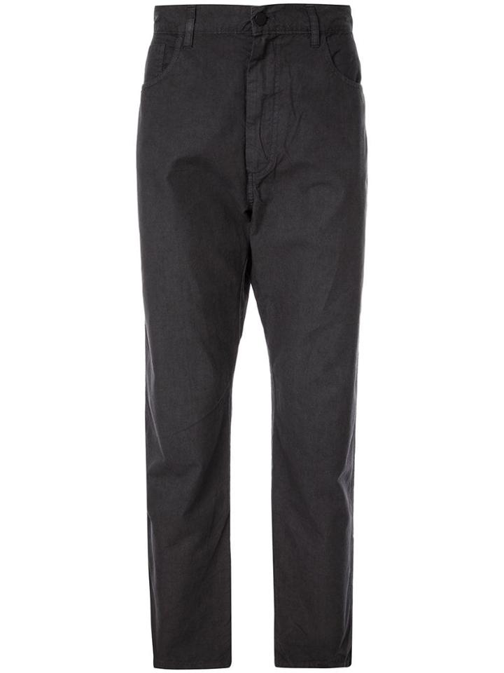 Bassike Straight-leg Chino Trousers - Black