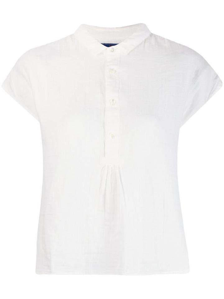 Blue Blue Japan Sleeveless Fitted Top - White