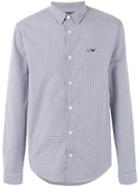 Armani Jeans - Gingham Shirt - Men - Cotton - Xl, Blue, Cotton