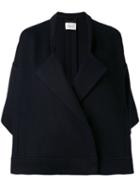 Dorothee Schumacher - Three-quarters Sleeve Oversized Jacket - Women - Viscose/wool - 1, Blue, Viscose/wool
