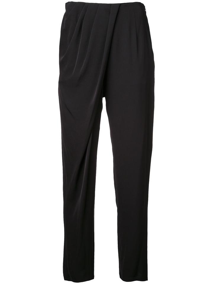 Aula Slim-fit Trousers, Women's, Size: I, Black, Polyester/triacetate