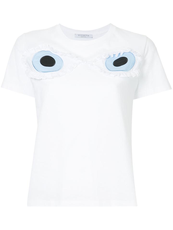 Vivetta Frilled Eyes T-shirt - White
