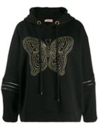 Twin-set Butterfly Hoodie - Black