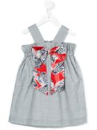 Hucklebones London - Zebra Print Bow Sundress - Kids - Cotton - 10 Yrs, Girl's, Grey