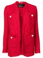 Ermanno Scervino Knitted Style Blazer - Red