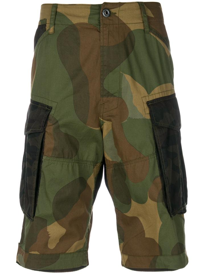 G-star Camouflage Print Shorts - Green