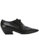Marsèll Pointed Toe Lace-up Shoes, Women's, Size: 37.5, Black, Leather/rubber