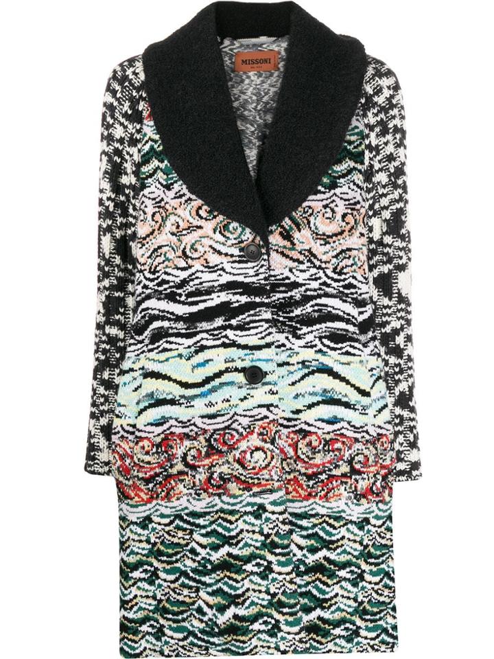 Missoni Intarsia Card-coat - Black
