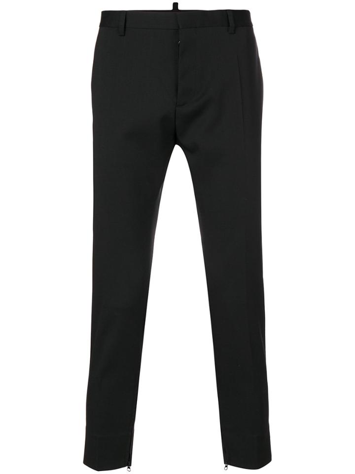 Dsquared2 Cropped Tailored Trousers - Black