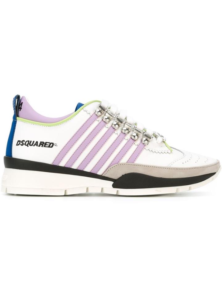 Dsquared2 251 Sneakers, Women's, Size: 37, White, Leather/rubber