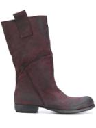Lost & Found Ria Dunn Rugged Slouched Boots - Pink & Purple
